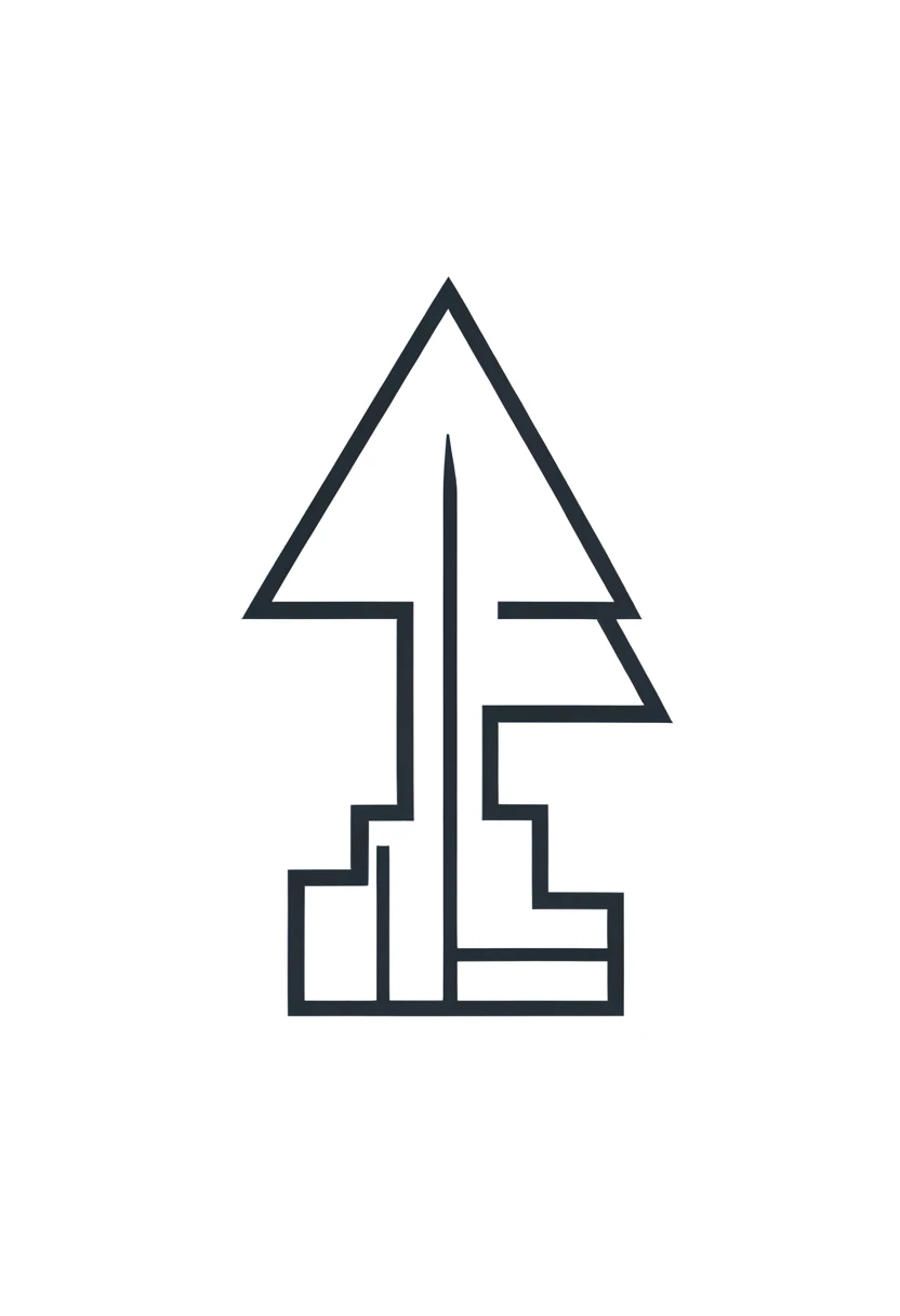 Arise theme icon design, with the idea of an upward arrow, with a flat, monochrome, simple, unique style, black and white, no gradient color.