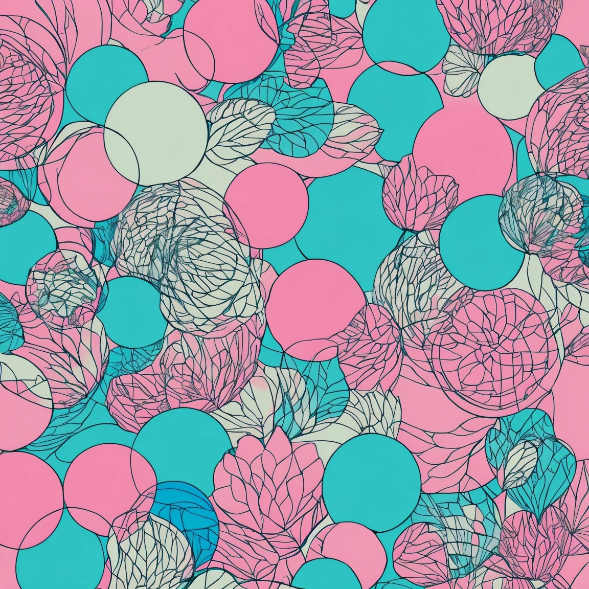 versatile mimi pink and cornsilk colors art design, ideal for stickers, t-shirts, posters, the design is abstract, smooth lines, its perspective is flat, vector rendering:1.4, Sticker, t-shirt, poster, vector, graphic art, emblem, Art Style: Illustrative, with thick lines. 