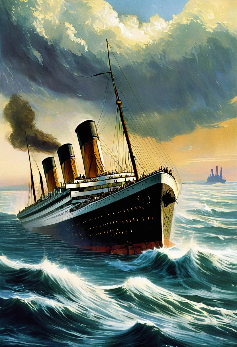 Titanic sinking 