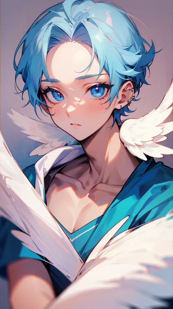 angel boy, sweet, piercing look