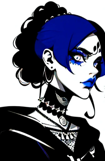 (Tafah:1.2, Best quality), (Real image, Complex details), (1 lady, Single, Upper body, big) clothes p:Vanguard,Vanguard,Experiment with appearance:Curls,Dramatic makeup,Unconventional behavior in choosing fashion:Rebellion、Uncommitted、Site of provocation:Urban Art District、Underground music venues. Hobbies:Participation in punk shows、Create mixed media art、Experiment with different subcultural values:Individuality、truly、Creative expression of inspiration:Punk rock、Counterculture icons,Character traits of the avant-garde art movement:boldness、boldness、Act outside the box。