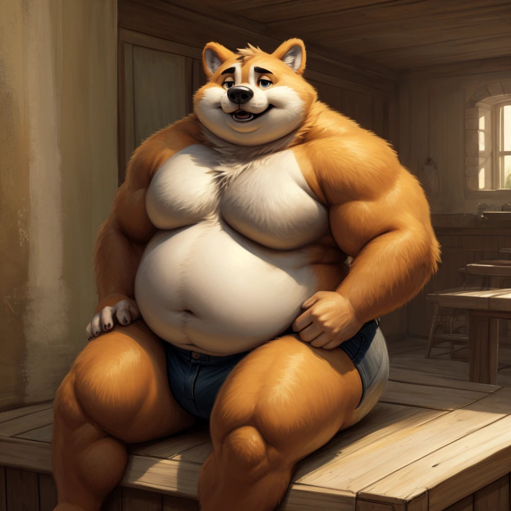 male，chubby，shirtless， alone， detailed， high resolution，， Masterpiece，Obesity in the extremities.，Over weight，Peter Junior，people