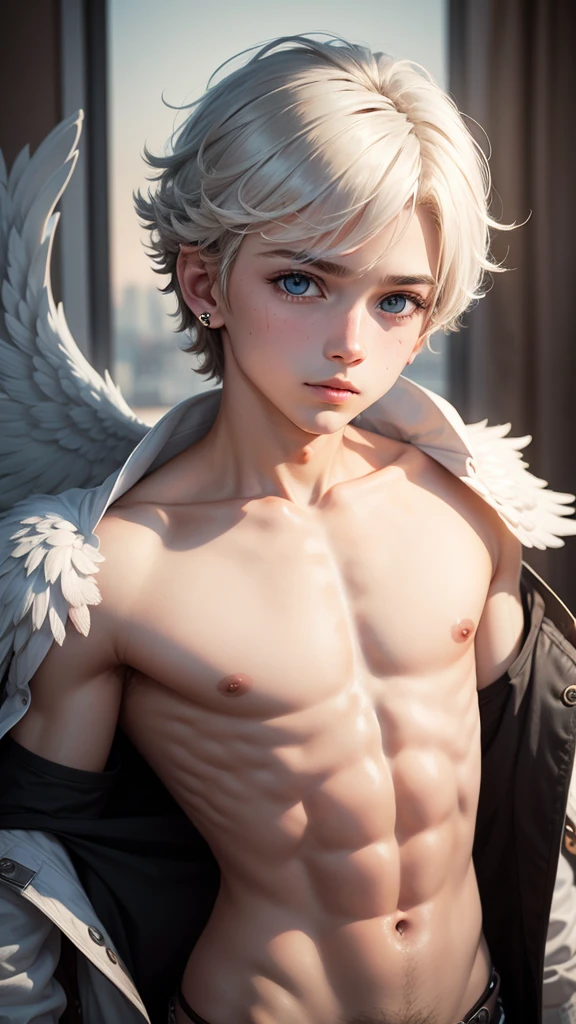 angel boy, sweet, piercing look