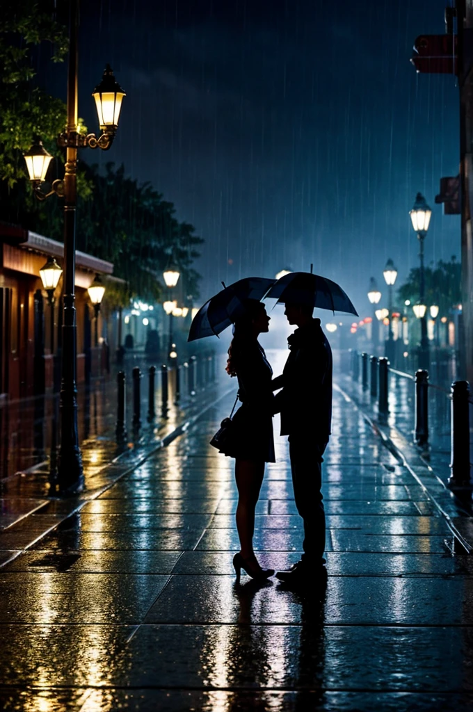 A couple under the rain, disney 