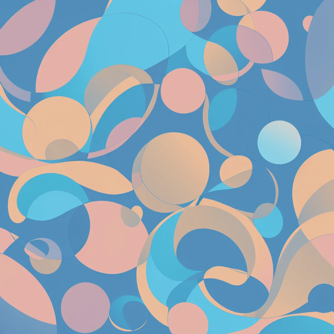 versatile periwinkle and cornsilk colors art design, ideal for stickers, t-shirts, posters, the design is abstract, smooth lines, its perspective is flat, vector rendering:1.4, Sticker, t-shirt, poster, vector, graphic art, emblem, Art Style: Illustrative, with thick lines.