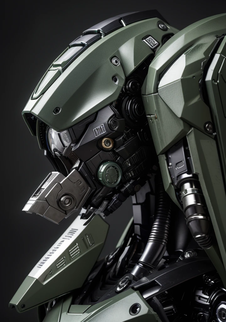 Textured skin, Super detailed, Attention to detail, high quality, 最high quality, High resolution, 1080P, hard disk, beautiful,(War Machine),beautifulサイボーグ女性,Mecha Cyborg Girl,Battle Mode,Girl with a mechanical body Black Hair Short Hair Boyish Dark Green Armor Soaked Face Transformation complete Met Off Steam from the head whole bodyから湯気が吹き出す Feeling facial expression Open your mouth wide Close-fitting headgear Long nozzle gas mask front whole body