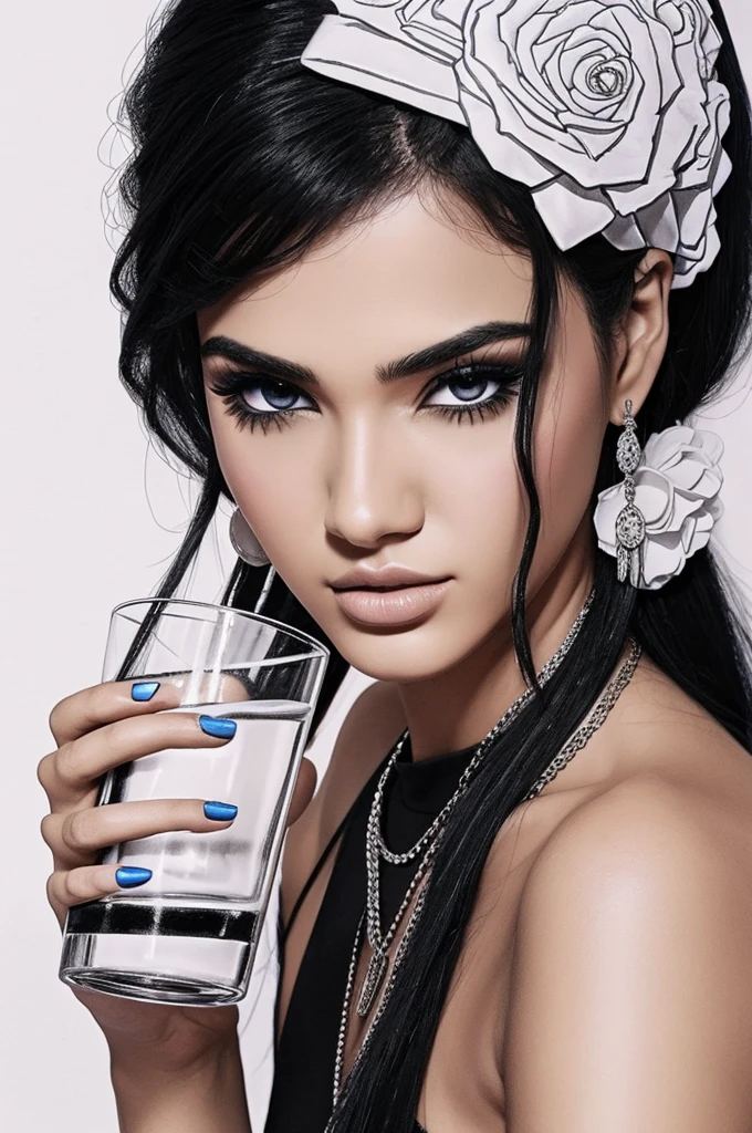 She wants to drink anuel AA cover in drawing