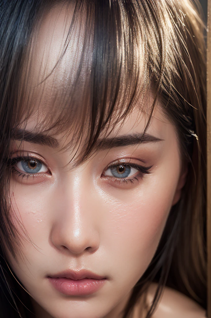 Dressed, (photo Realistic:1.4), (hyper Realistic:1.4), (Realistic:1.3),
(Smoother lighting:1.05), (Improving the lighting quality of movies:0.9), 32k,
One girl,20 year old girl, Realistic lighting, Backlight, Light on the face, Ray-tracing, (Bright light:1.2), (Improvement of quality:1.4),
(Highest quality real texture skins:1.4), Detailed drawn eyes, Detailed painted face,
(tired and sleepy and joy), (smile:0), Face close-up, T-Shirts,
(Enhance the mood of your body line:1.1), (Enhances the beauty of skin texture:1.1)