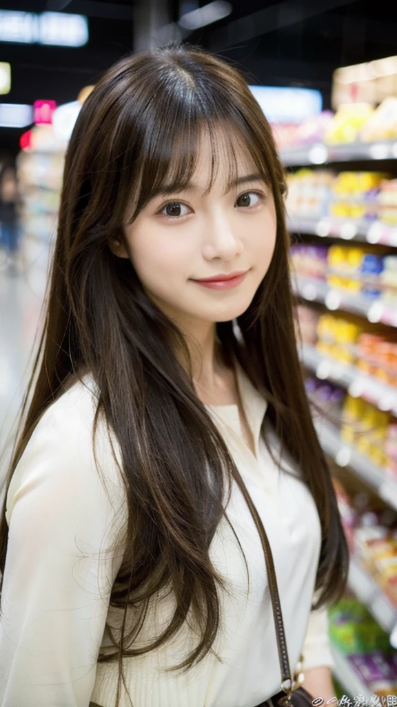  Beautiful girl, (LOL:1.2), (口を開hairる:1.1), (RAW Photos, Highest quality), (hair, Highest quality, masterpiece: 1.2), Very detailed, Super Resolution, Work in a supermarket, 