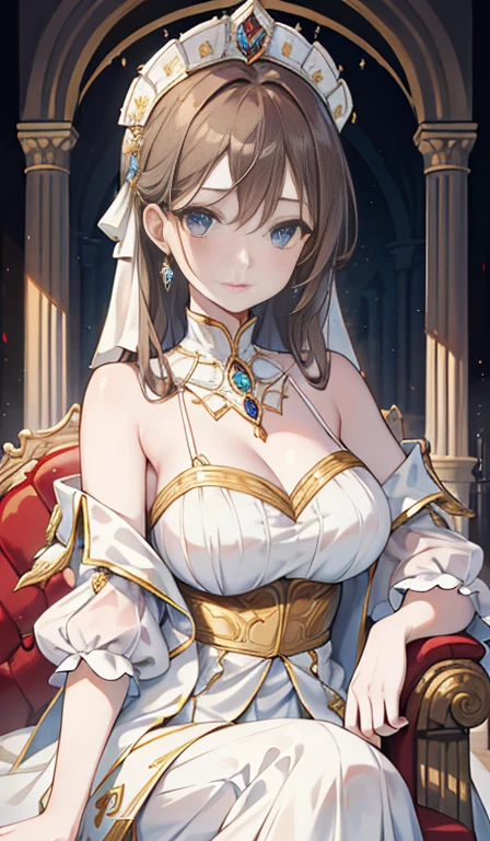 Wedding Dress, Intricate Detail, Super Detail, 8k, Super Detail, Best Quality, UHD, Masterpiece, Anatomically Correct, Textured Skin, Beautiful Detailed Skin, Beautiful Eyes, High Details, Insanely Detailed, High Quality, Highres, 1080P, 16k, Anime Epic Artwork