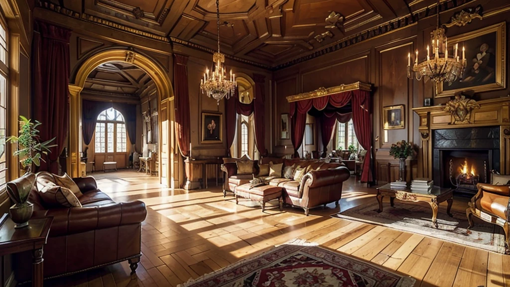 Castlevania castle Versailles style interior luxury architecture environnement medieval hyper realistic super detailed hyper realistic