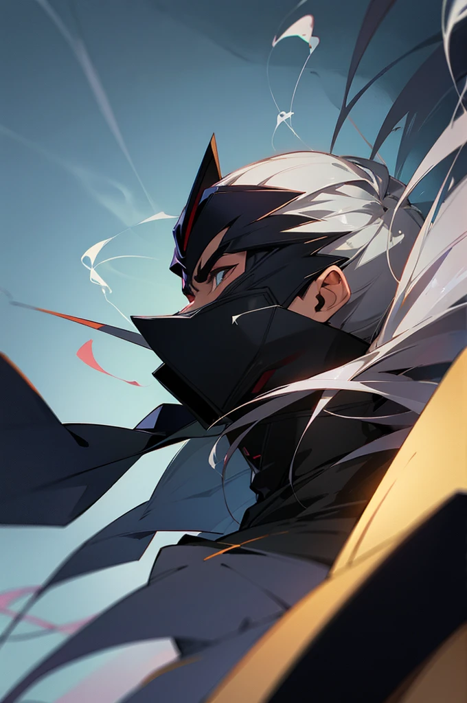Male, Villain, Alley Backgroud, smoke, mask