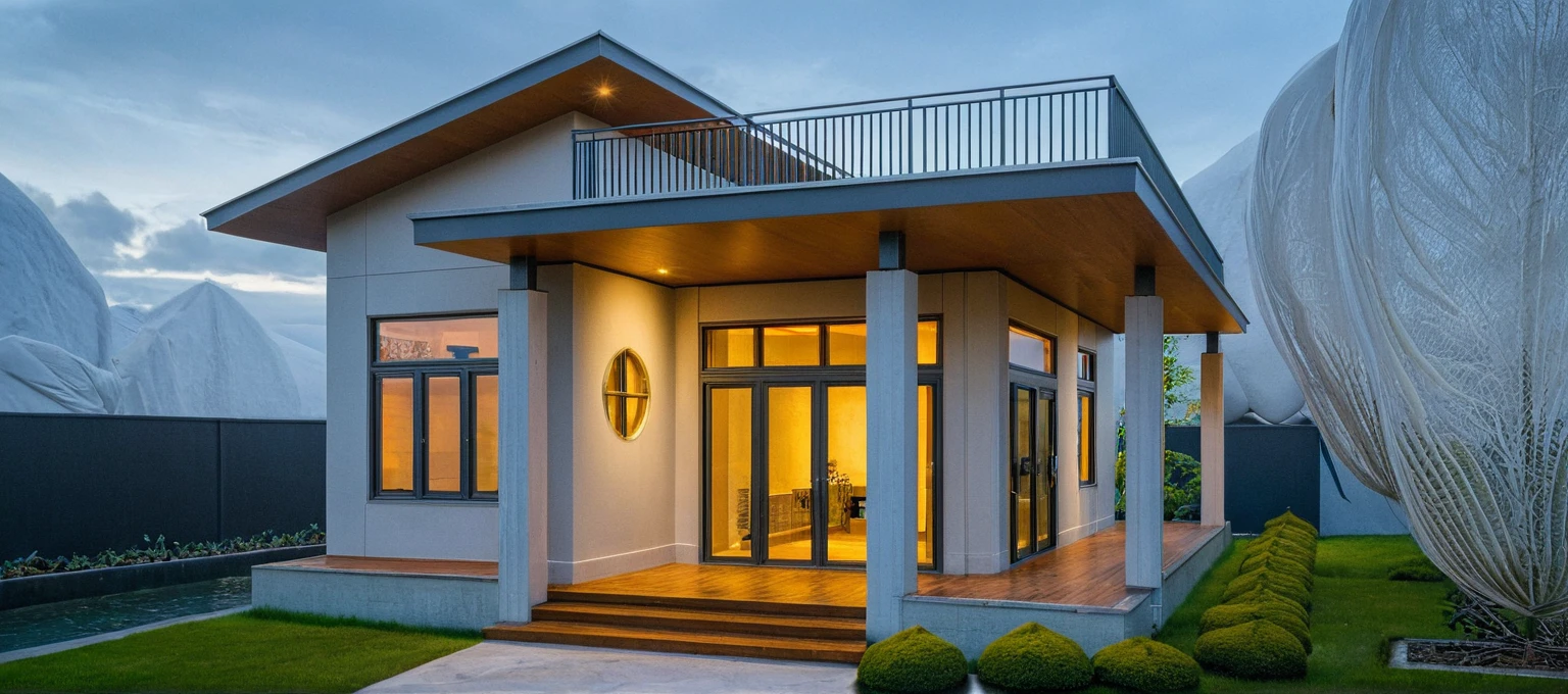 head of'artwork, High quality, best quality, authentique, great detail, En plein air, villa de plain-piedXL, credit group, style de maison moderne dans la rue ,stairs, white wall ,road,pavement, grass, trees, sky, nuvens, (day light:1.1)
