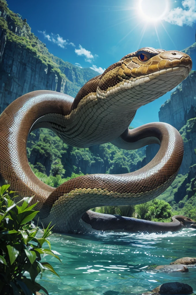 Giant snake monster