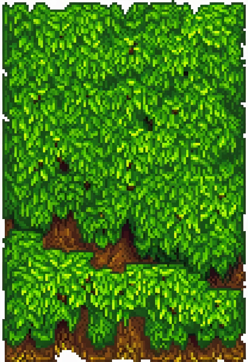 pixel grass land, green land,