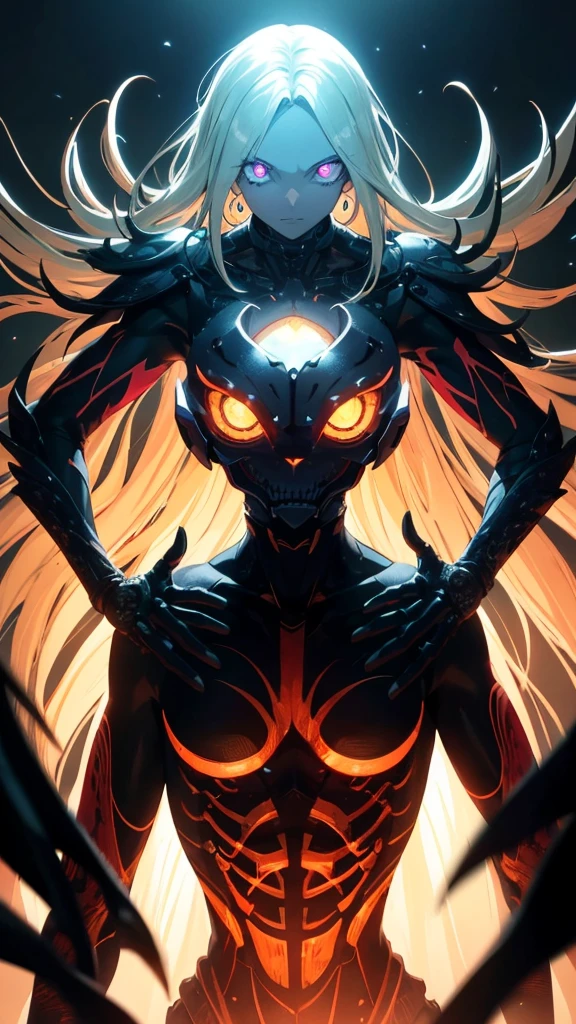 Lion, Yokai, mono eye, hard to describe, abstract, Ominous, Japan, masterpiece, perfect anatomy, intricate, (highly detailed), masterpiece, photorealistic, perfect anatomy, cinematic lighting, shading, super detailed skin, beautiful detailed eyes,glowing eyes, neon clothes, best quality, ultra-detailed, (illustration), ultra-detailed, looking at viewer, (extremely delicate eyes:1.3), medieval gothic clothetremely detailed medieval shiny gothic clothelood-dark background, fantasy theme, dynamic pose, vibrant colour, shadow, contrast, refraction, perspective, depth, good anatomy, stunning details