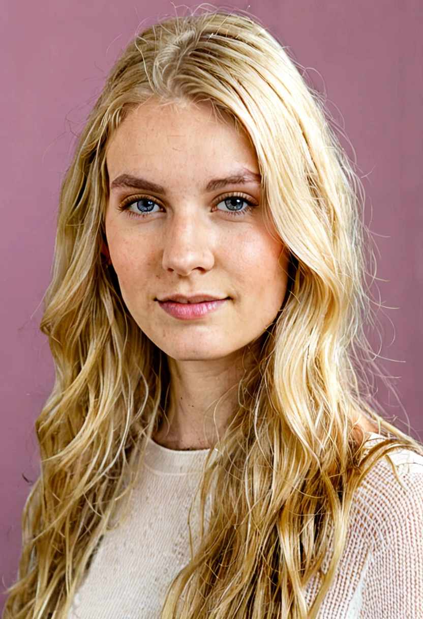 portrait photo of a young blonde woman