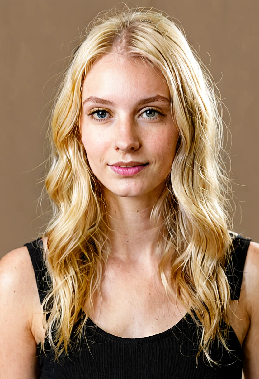 portrait photo of a young blonde woman