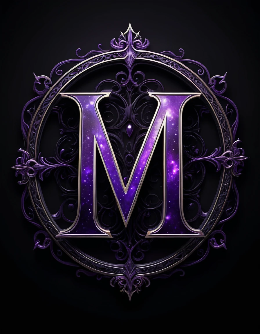make the logo "MISTERI MALAM" in mystical, scary, unique letters. use black and purple and a white background. (8K, realistic, mystic)
