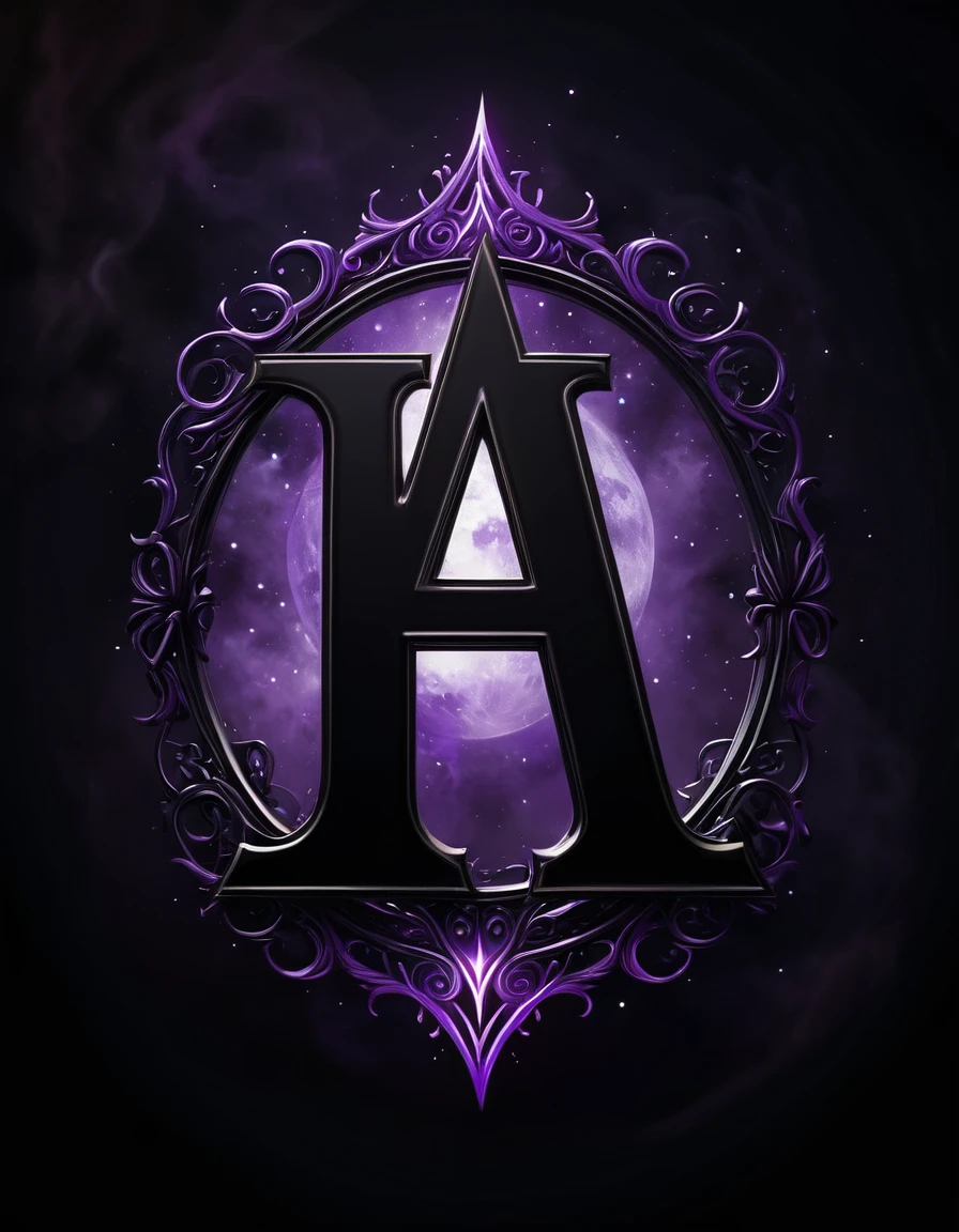 make the logo "MISTERI MALAM" in mystical, scary, unique letters. use black and purple and a white background. (8K, realistic, mystic)