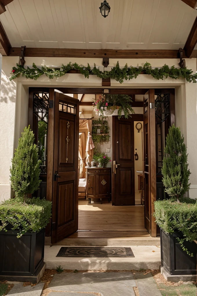 Gate village decoration
