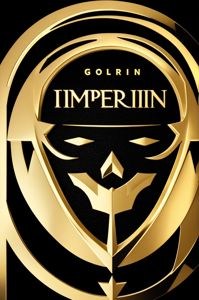 Be Imperium logo in text with golden colour & Black background colour