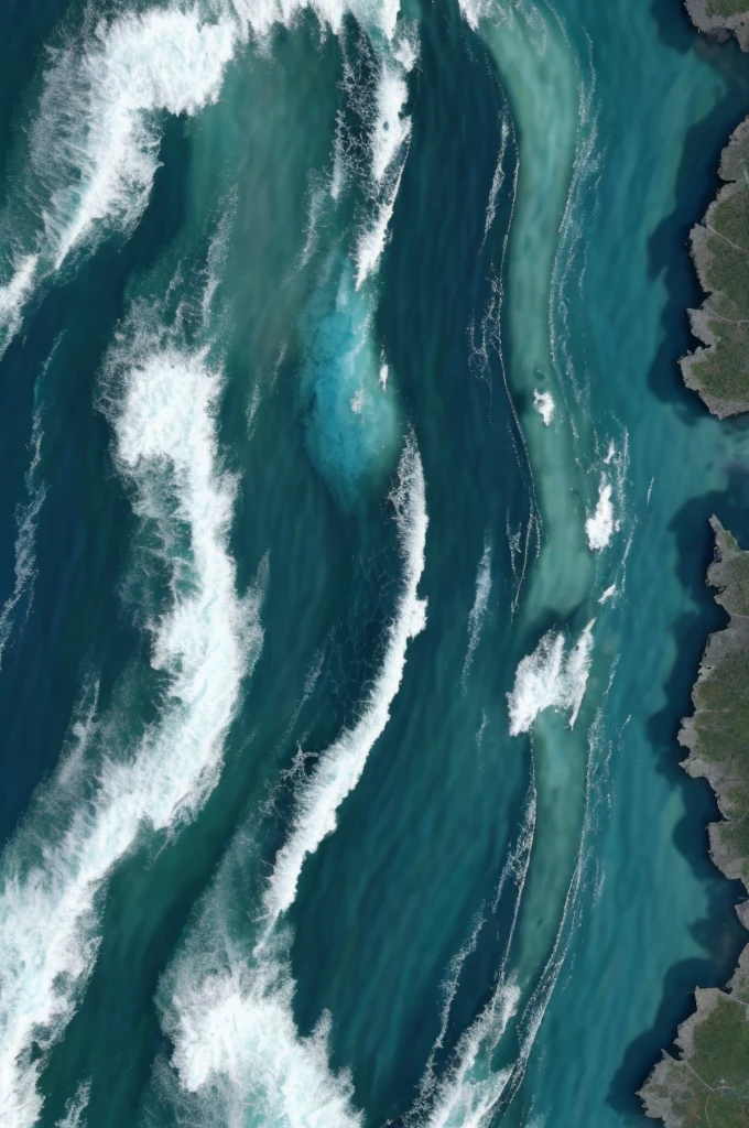 Irregular waves of the ocean，masterpiece:1.2), best quality ,