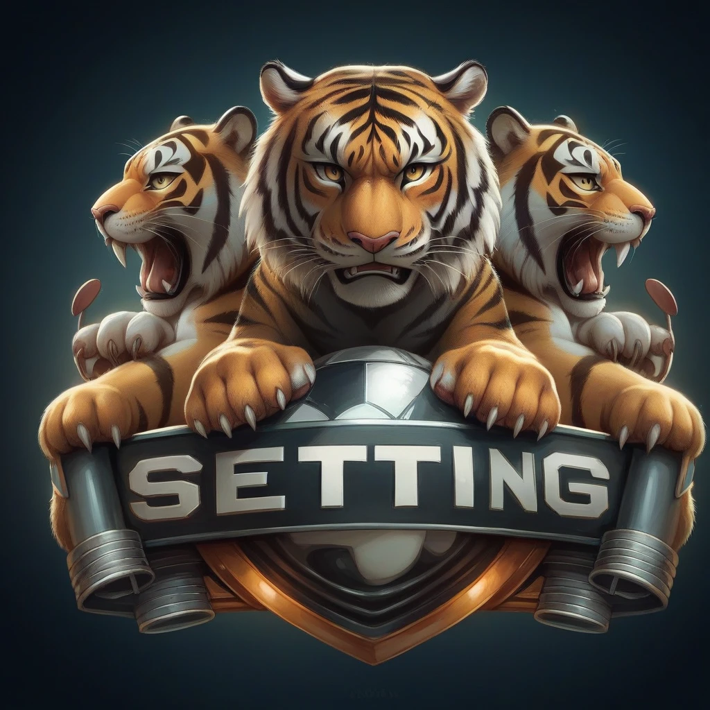3D model super realistic tiger mascot for a sports betting group logo. The design should capture the tiger&#39;s ferocity and determination, with precise details in the hair, piercing eyes and intense expression.