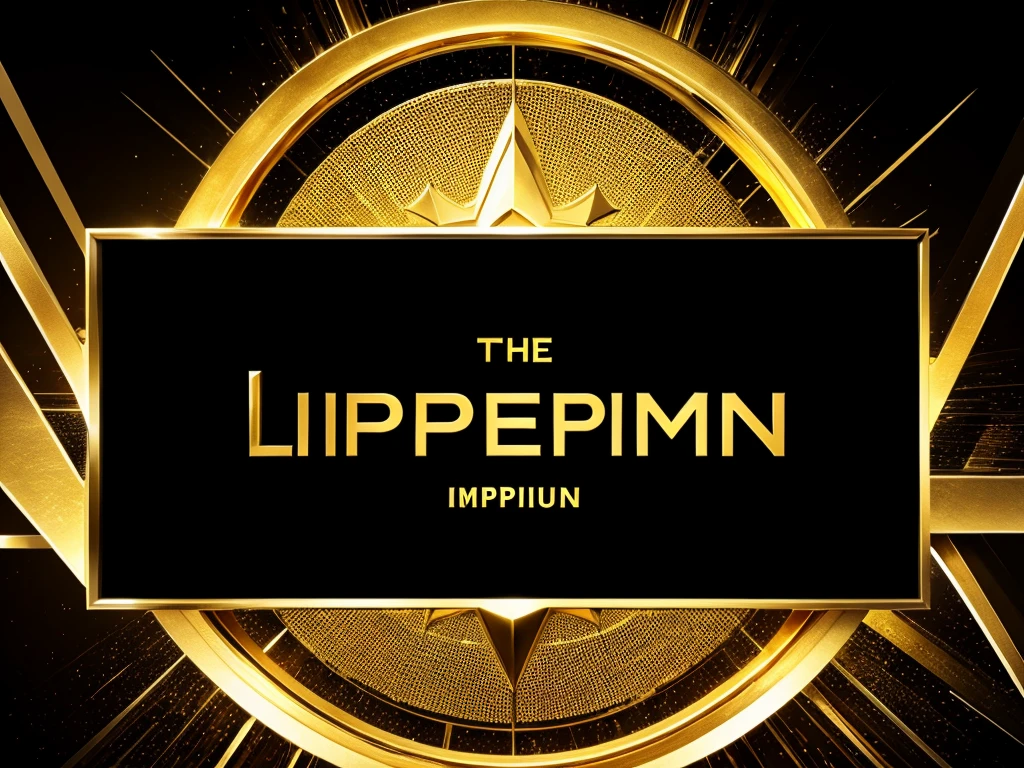 Be Imperium logo in text with golden colour & Black background colour 