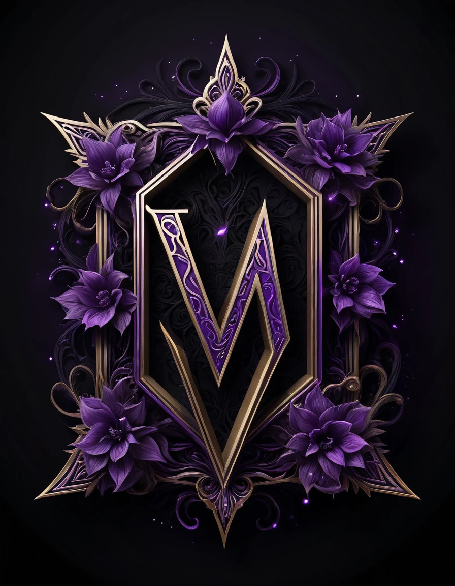 create a logo that says MISTERI MALAM with mystical, scary, unique letters. use black and purple. (use white background, 8K, mystic, realistic, imaginative, creative)