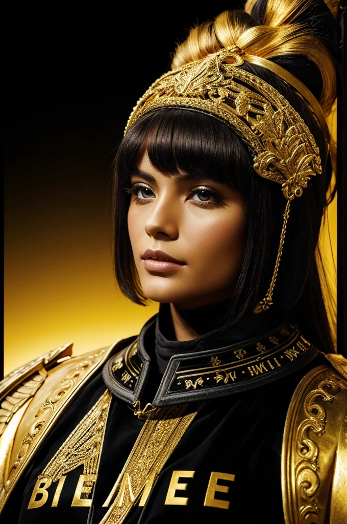Word - "Be Imperium" golden colour & Black background colour