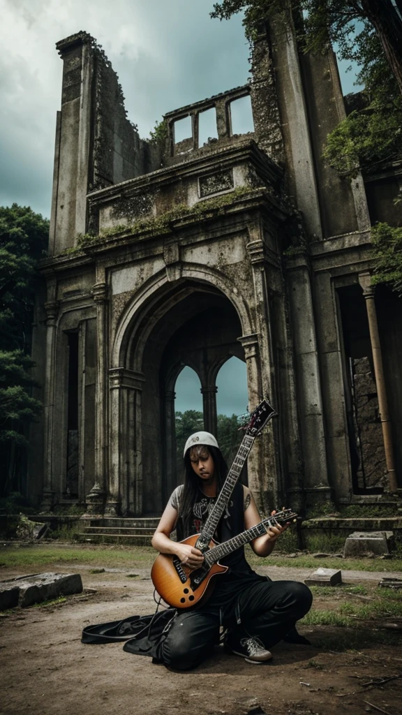 Heavy Metal、Death Metal、guitar、ruins、