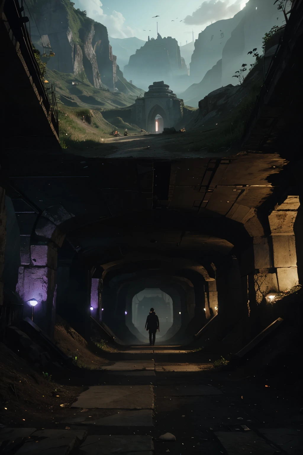 Create a Agartha underground kingdom