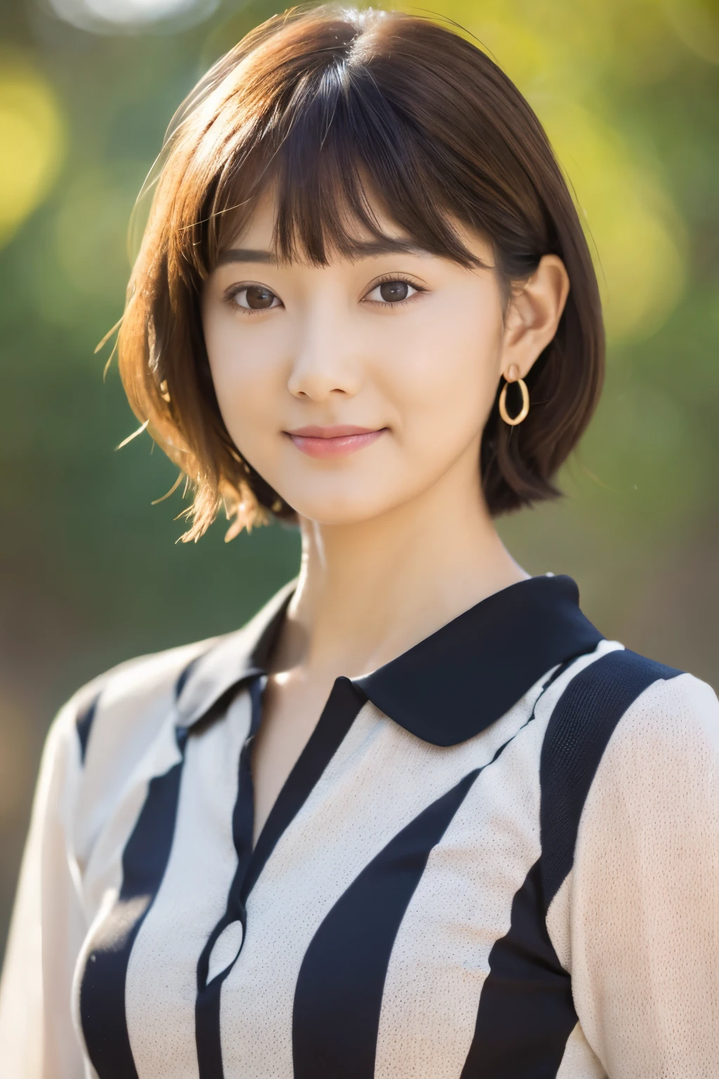 (8k, RAW photos, top quality, masterpiece: 1.2), ultra detailed, super resolution, (real photos: 1.37), portraits, high definition RAW color photos, professional photos, official art, highly detailed CG Unity 8k wallpapers, beautiful Japanese woman, {30|40} years old, highly detailed faces, Highly detailed eyes, highly detailed skin, Highly detailed nose, Highly detailed mouth, Perfect anatomy, Highly detailed background, Highly detailed clothing, One Girl, housewife, realistic body, white skin, radiant skin, slender body, very thin waist, handsome body, brown hair, {short|long} hair, (blunt bangs:1.2), cute face, slight smile, Realistic Face, outfits with a daring design, Earrings, Camera Gaze, Cowboy Shot, Standing Figure, Dynamic Lighting,