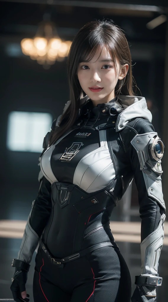 ((masterpiece, Top image quality, high resolution、solitary、Radiant Skin))(on the table, best quality, Practical, Very detailed, meticulous, high resolution, 8k wallpaper), Close-up portrait of a beautiful woman, like, Smile, Light brown messy hair, Perfect dynamic composition, 美丽meticulous的眼睛, Like the cover of a fashion magazine, On Campus
