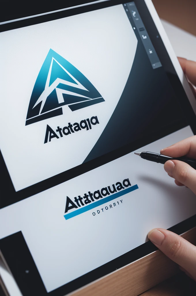 Create a professional logo with atabaque