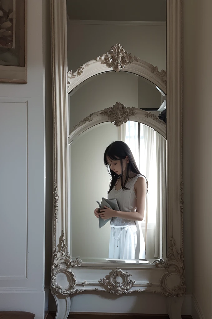 Generate the image of a broken mirror