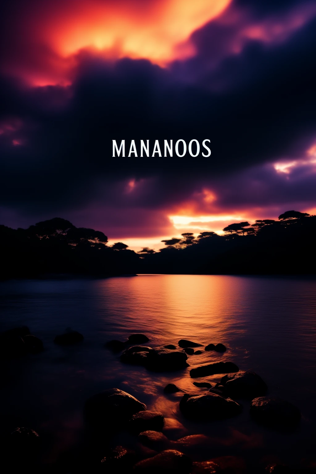 Create a profile picture on a discord server that has the word "Mancacos" with a dark background and the letters look defined and very pretty