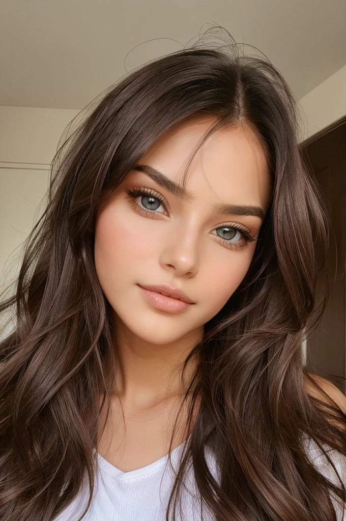 A 22 year women long hairs and preety eyes