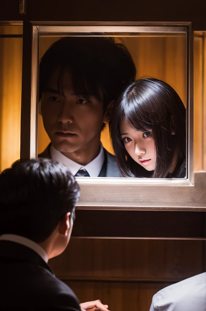 bar、Men and women、Secret meeting、Darkness