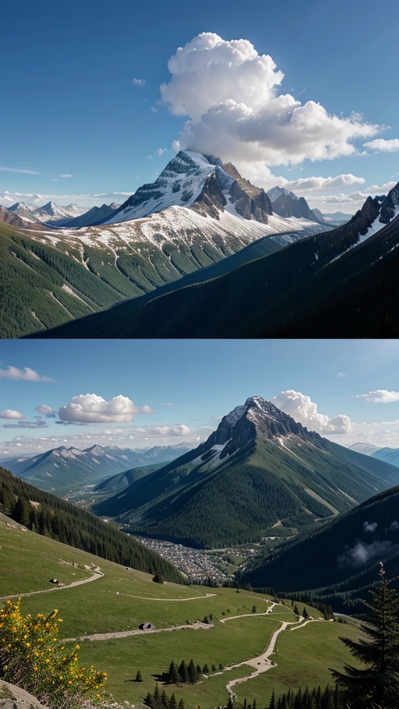 A big mountain place very beautiful pic 