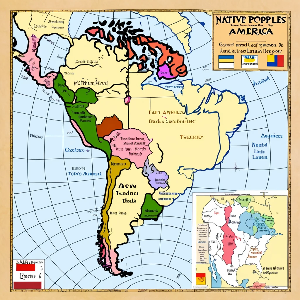 native peoples of Latin America within your map