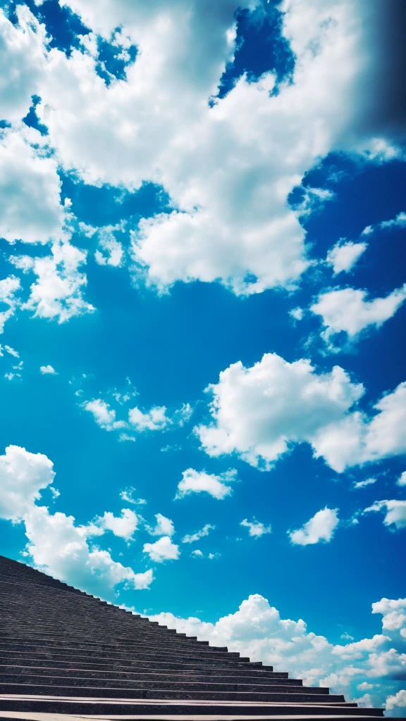 bj_crazy_polka_dots,sky,Day,cloud,tree,Blue_sky,no_humans,scenery,stairs,pillar, many dots,many round ones,cinema lighting,strong contrast,highest quality,masterpiece,

