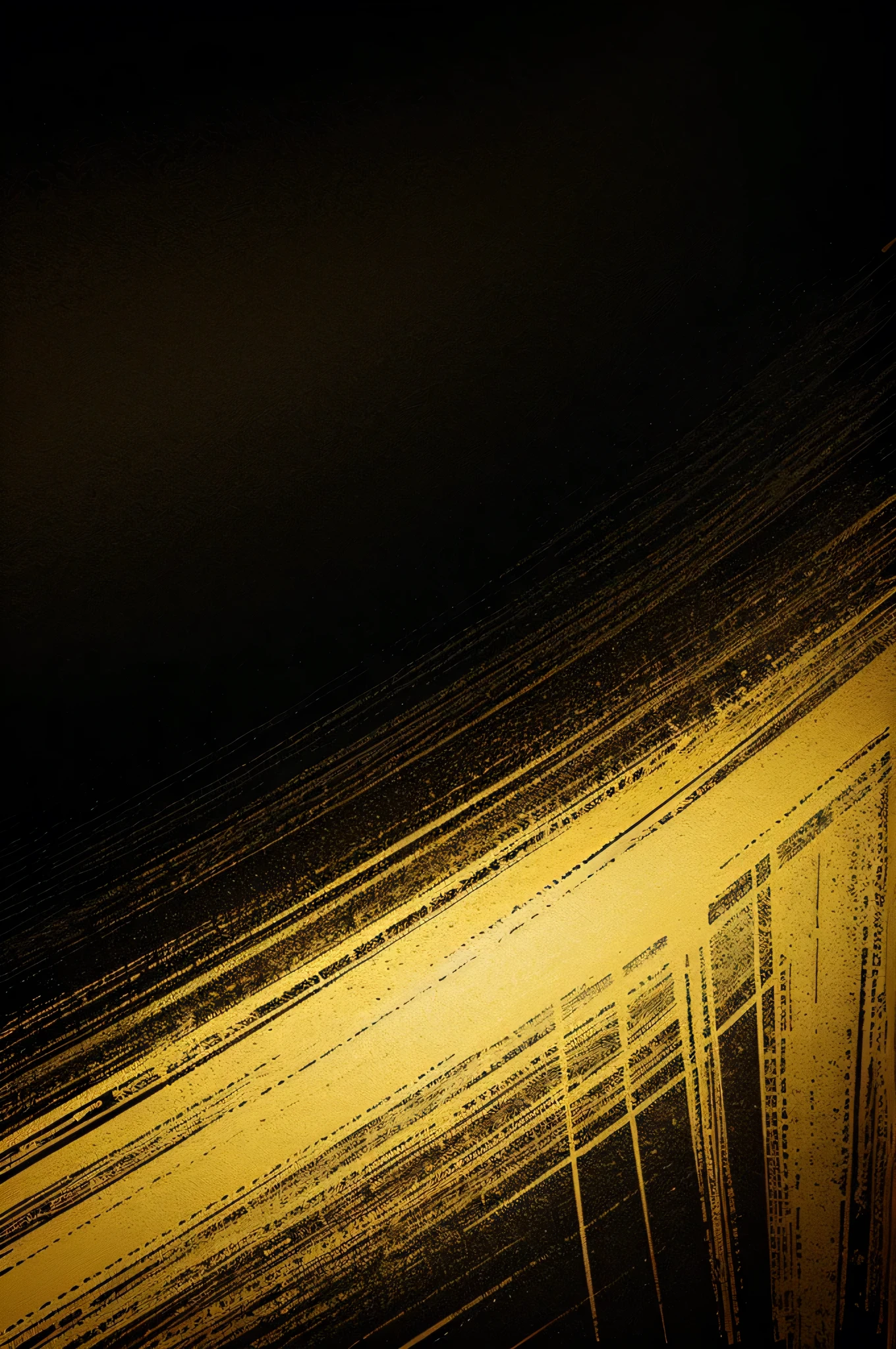 retro vintage 1970's vector graphic background, masterpiece, some bright brush strokes, high quality, simple design with smooth gradients, some grunge texture, subtle color variations, yellow as main color and some black brush strokes