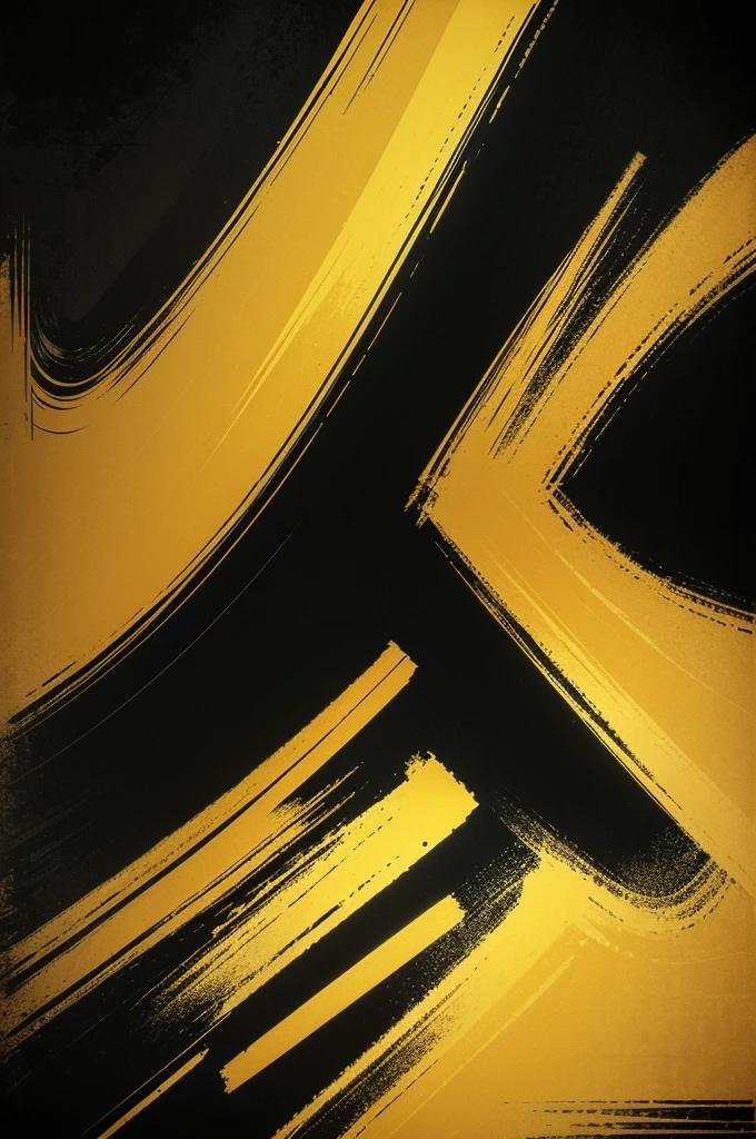 retro vintage 1970's vector graphic background, masterpiece, some bright brush strokes, high quality, simple design with smooth gradients, some grunge texture, subtle color variations, yellow as main color and some black brush strokes