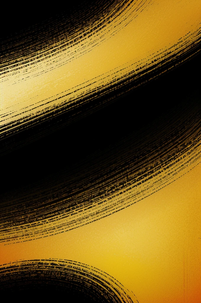 retro vintage 1970's vector graphic background, masterpiece, some bright brush strokes, high quality, simple design with smooth gradients, some grunge texture, subtle color variations, yellow as main color and some black brush strokes