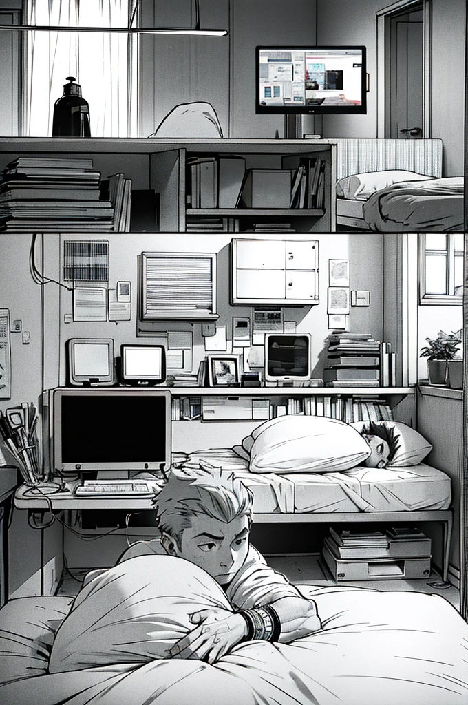 EP.1 Reus woke up in an unknown bed, surrounded by screens and cables. I didn't remember anything that had happened, only that he had asked God to help him if not in this in the afterlife. he went to sleep, and he didn't feel that a golden aura began to surround him. he woke up because he felt cold, When you look around, He saw a girl with pink hair and green eyes who was looking at him curiously.. and a beautiful smile Who are you? Where I am? - asked Reus, confused.