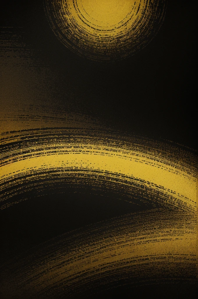 retro vintage 1970's vector graphic background, masterpiece, some bright brush strokes, high quality, simple design with smooth gradients, some grunge texture, subtle color variations, yellow as dominant color and some black grunge pattern