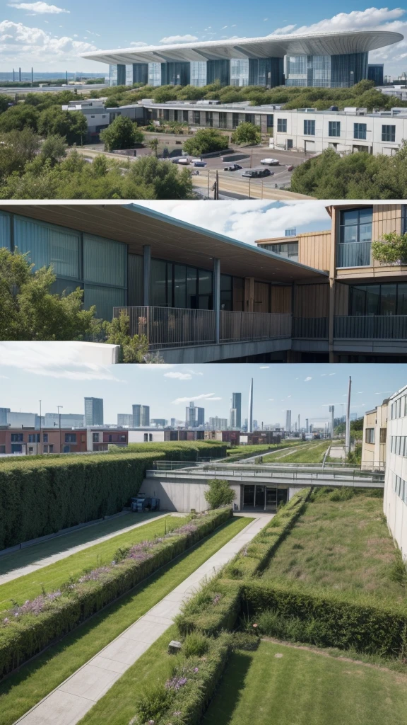 I need you to draw something like this:
Zoning Access to public resources Urban renewal actions:
- Represents renovated areas with modern and efficient buildings.
- Includes pedestrian streets with benches and green areas.
Reduction of CO2 emissions Areas, green roofs and walls**:
- Design buildings with green roofs.
- Includes green walls in tall buildings and public spaces.
Sustainable house and building designs**:
- Draw houses with solar panels and green roofs.
- Represents buildings with rainwater collection systems and low energy consumption windows.
Use of alternative energy and eco-technologies**:
- Place solar panels and wind turbines in various areas.
- Draw a renewable energy center that manages these energy sources.
I want the image to be taken from the sky down I need the image to give me an idea of how to do my task, I have to make a drawing based on that information that I gave you, it is for the Ecology subject and it is as if I were making a model but in a drawing.