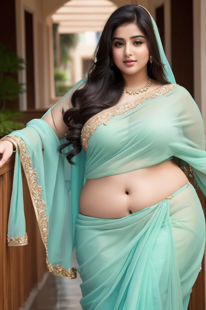 1 Heavenly beautiful and goddess beauty cute and sweet looking face Arabian woman in rainy day, Heavenly beautiful Overweight, Heavenly beautiful Extremely fat, Heavenly beautiful and attractive Chubby figure , Heavenly beautiful looking and eye catching luxury style saree , reaching out, Heavenly beautiful Arabian woman, 16k, High resolution, masterpiece, highest quality, fine skin, outside view, Realistic Photograph